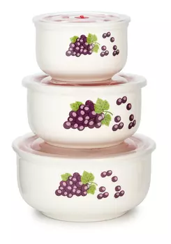 Набор керамических контейнеров "Виноград"