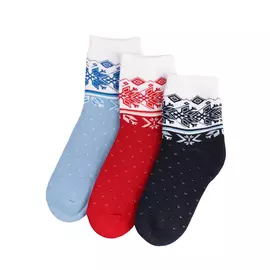 Набор носков, 3 пары, «Снежинка»