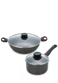 Набор посуды с покрытием "гранит", 4 предмета