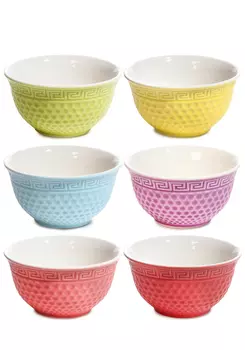 Набор салатников из фарфора, 6 шт.