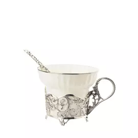 Набор серебряный "Кружевные узоры"