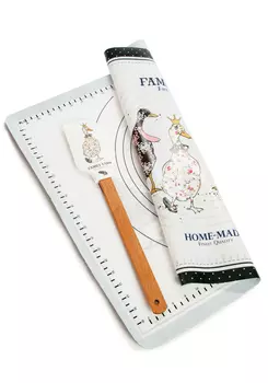 Набор: силиконовый коврик + лопатка