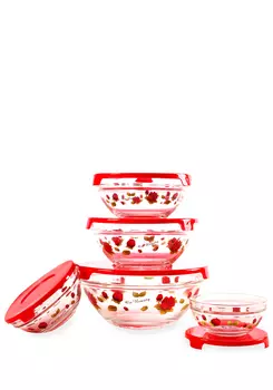 Набор стеклянных салатников (10 шт.)