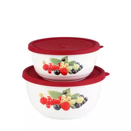 Термостойкие салатники с силиконовой крышкой