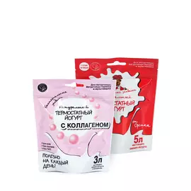 Набор заквасок «Термостатный йогурт + йогурт с коллагеном»