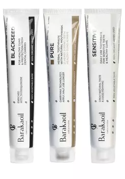 Набор зубных паст из экстрактов трав и масел