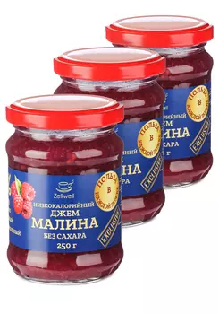 Низкокалорийные джемы без сахара, 3 шт.