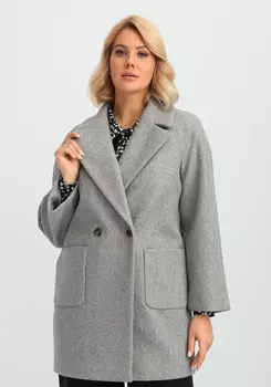 Пальто на подкладе однобортное