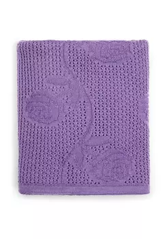 Палантин в технике ажура с имитацией кружева