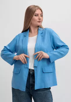 Пиджак прямого кроя с карманами