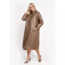 Плащ с капюшоном на молнии