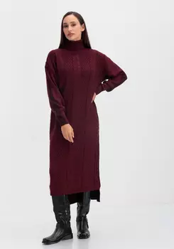 Платье двухцветное с фактурным рисунком