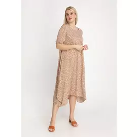 Платье А-силуэта с леопардовым принтом