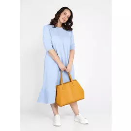 Платье ажурное с воланом по низу