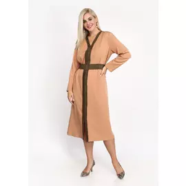 Платье декорированное эко замшей