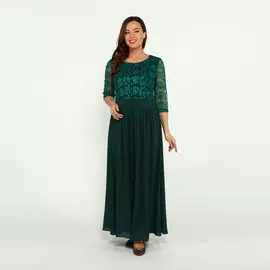 Платье длиной макси с кружевным верхом