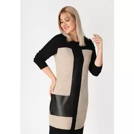 Платье из комбинации тканей «Касандра»