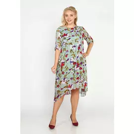 Платье из шифона А-силуэта