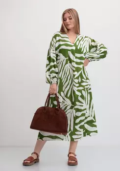 Платье макси с длинным рукавом