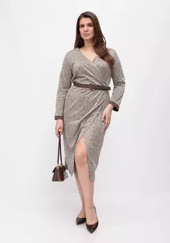 Платье прямого кроя на запах