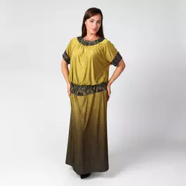 Платье с ажурной отделкой и блестками