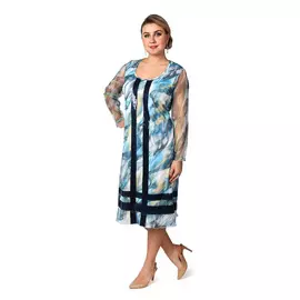 Платье с ажурными вставками