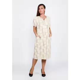 Платье с декоративными пуговицами и карманами