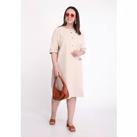 Платье с планкой на пуговицах