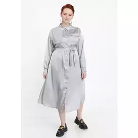 Платье шелковое с застежкой на кнопках