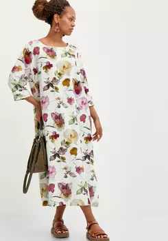 Платье свободного кроя изо льна