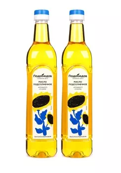 Подсолнечное масло нерафинированное, 2 шт.