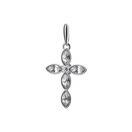 Подвеска-крест серебряная "Мария"