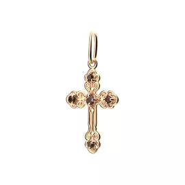 Подвеска-крест золотая "Благословение"