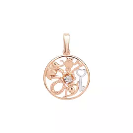 Подвеска серебряная "Счастье"