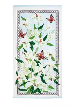 Полотенце махровое "Лилии"