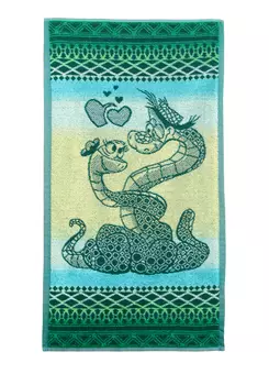 Полотенце махровое пестротканное "Змейка"