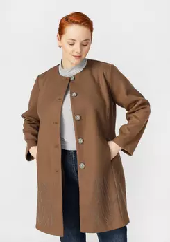 Полупальто "Адель" с рельефами