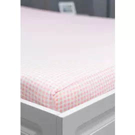 Простыня на резинке "Клетка"