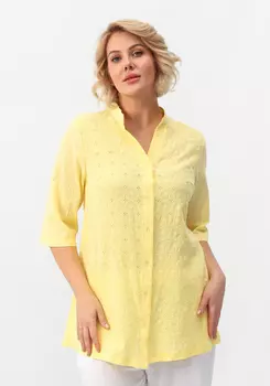 Рубашка из хлопка с шитьем