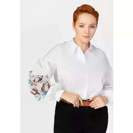 Рубашка с мягкими складками по верху