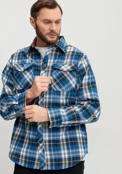 Рубашка в клетку с нагрудными карманами