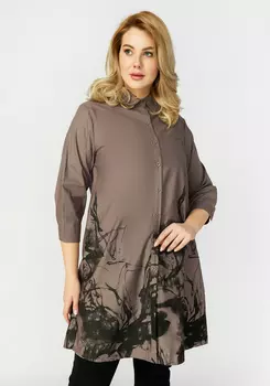 Рубашка женская с принтом "Даниэла"