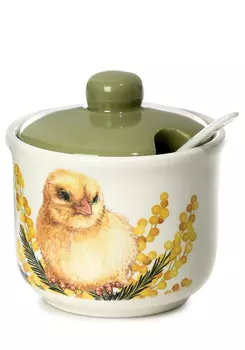 Сахарница с ложкой "Полевые цветы"