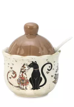 Сахарница "Влюбленные коты"