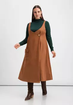 Сарафан оверсайз с накладным карманом