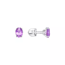 Серьги-пусеты серебряные «Эмили»