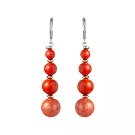 Серьги "Коралловая мечта"