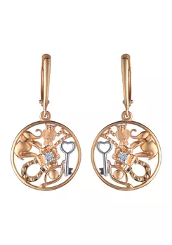 Серьги "Оберег на счастье и удачу"