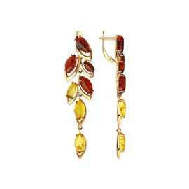 Серьги "Золотой листопад"