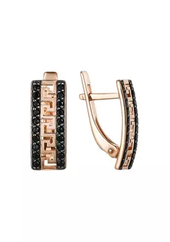 Серьги серебряные "Элегантная классика"